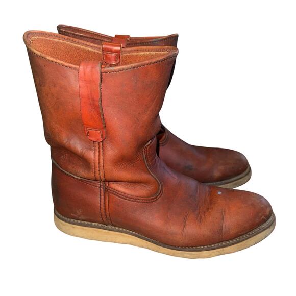 Vintage Red Wing Irish Setter Made in the USA Pull On Leather Work Boots -Sz 13D - Picture 2 of 12